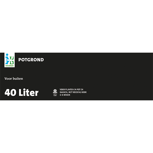 Paneel: 800 x 250 mm. <br>Potgrond voor buiten 40L