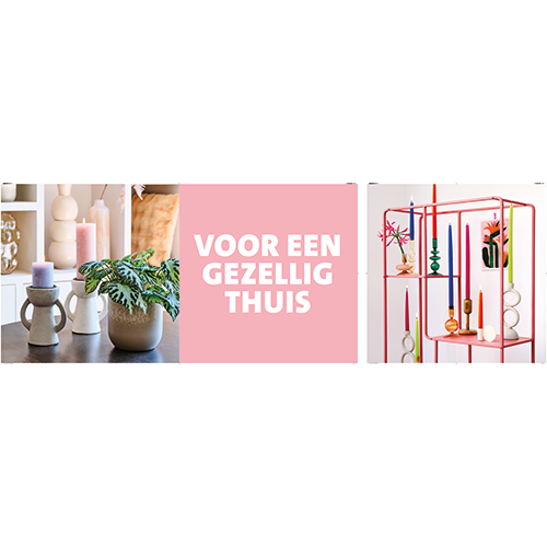 Paneel Koofsigning set: 1988 x 988mm + 988 x 988mm. Kaarsen gezellig thuis