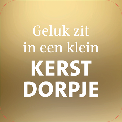 Koofsigning: 720 x 720 mm. Geluk tekst goud