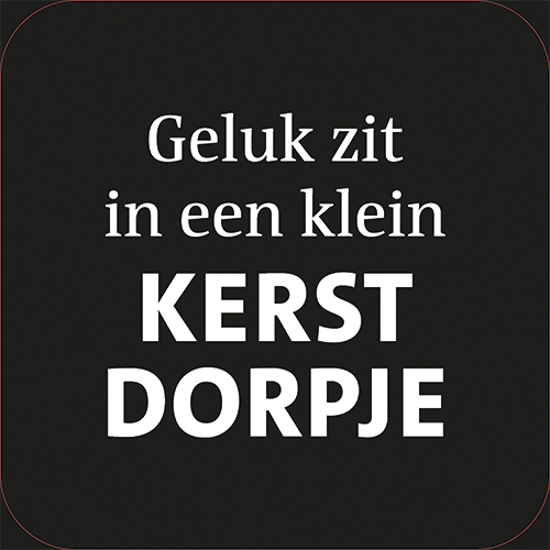 Koofsigning: 720 x 720 mm. Geluk tekst zwart