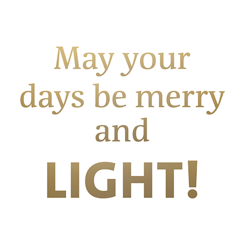 Koofsigning: 988 x 988 mm. May your days wit