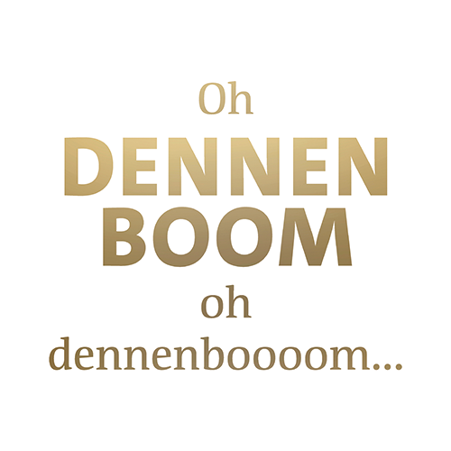 Koofsigning: 988 x 988 mm. Dennenboom wit