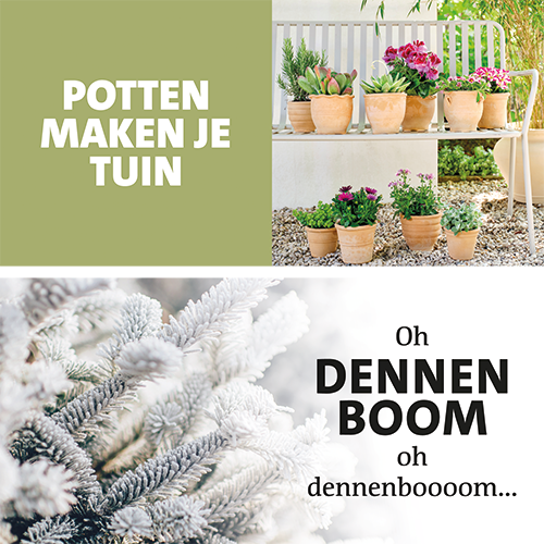 Koofsigning Schwerlast: 2020 x 988 mm. Buitenpotterie Potten maken je tuin + Kerst