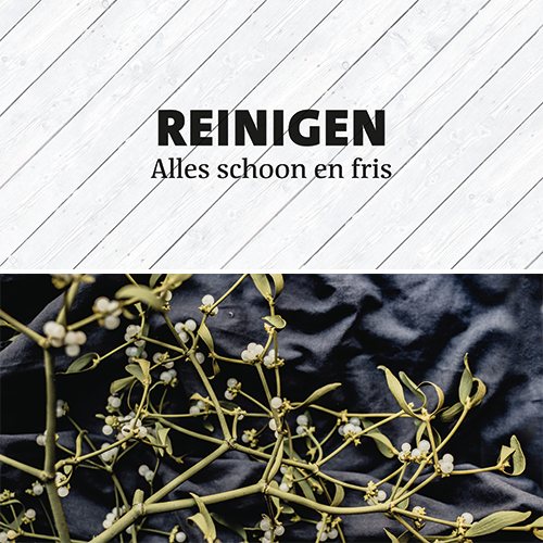 Koofsigning dubbelzijdig: 1988 x 988 mm. Tuinwinkel Reinigen + Kerst