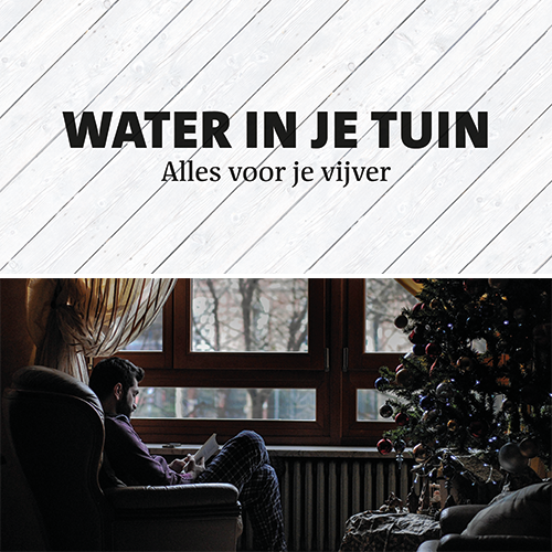 Koofsigning dubbelzijdig: 1988 x 988 mm. Tuinwinkel Water in je tuin + Kerst