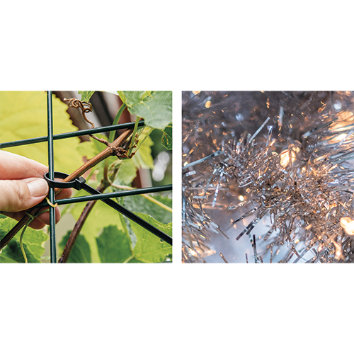 Koofsigning dubbelzijdig: 988 x 988 mm. Tuinwinkel  Plantenondersteuning beeld + Kerst