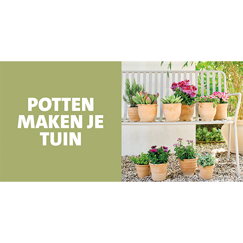 Koofsigning: 1988x988. Potten maken je tuin