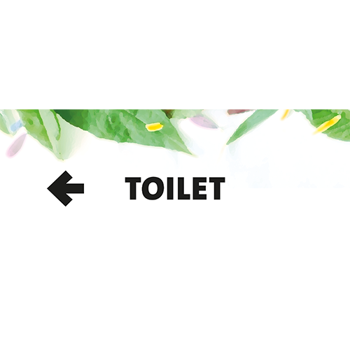 Paneel: 800 x 300 mm. <br>Toilet links <br>Dubbelzijdig