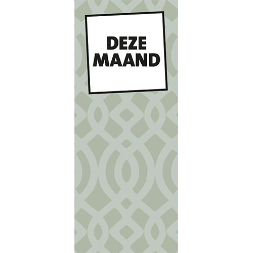 Magneetfolie: 985 x 2400 mm. <br>Behang kopstelling deze maand