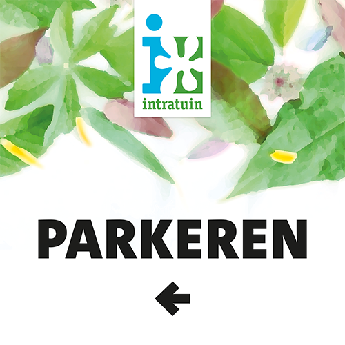 Paneel: 950 x 950 mm.  <br>Parkeren pijl links