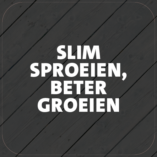 Paneel Koofsigning: 720 x 720 mm. Sproeien tekst