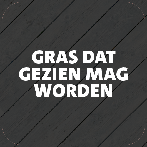 Paneel Koofsigning: 720 x 720 mm. Gras tekst