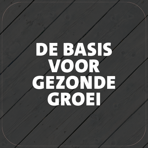 Paneel Koofsigning: 720 x 720 mm. Plantondersteuning tekst