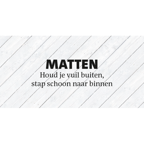 Paneel Koofsigning: 1988 x 988. Matten