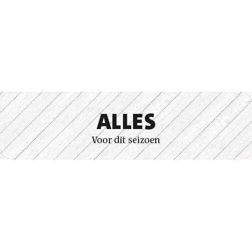 Paneel Koofsigning: 2720 x 720 mm. Alles voor dit seizoen