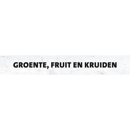 Magneetfolie: 1000 x 150 mm. <br>Groente fruit kruiden