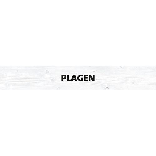 Magneetfolie: 1000 x 150 mm. <br>Plagen