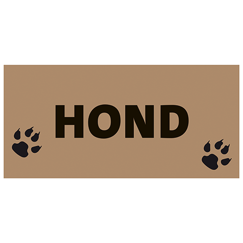 Paneel: 1988 x 988. <br>Hond koofsigning 01