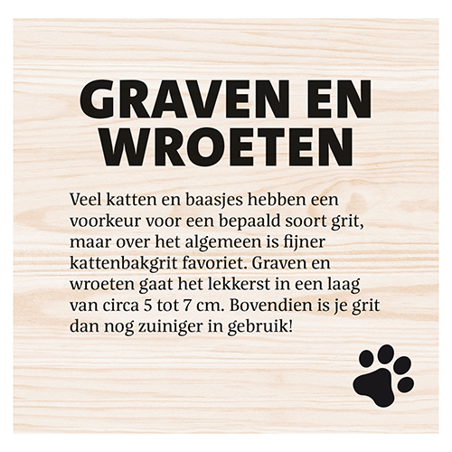 Magneetfolie: 438 x 428 mm. <br>Kat bak voorkeur graven en <br>wroeten