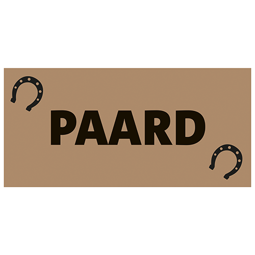 Paneel: 1988 x 988 mm. <br>Paard koofsigning