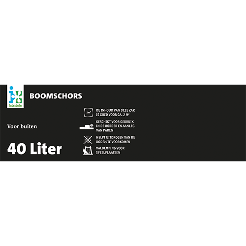 Paneel: 800 x 250 mm. <br>Koof productinfo <br>Boomschors 40L