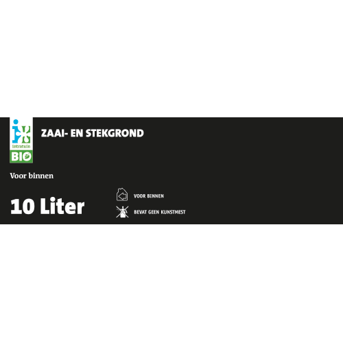 Paneel: 800 x 250 mm. <br>Koof productinfo <br>Zaai- en stekgrond 10L