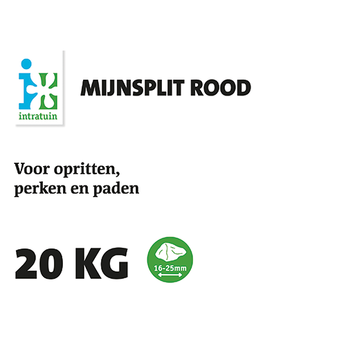 Paneel: 594 x 420 mm. <br>Koof productinfo grind <br>Mijnsplit rood