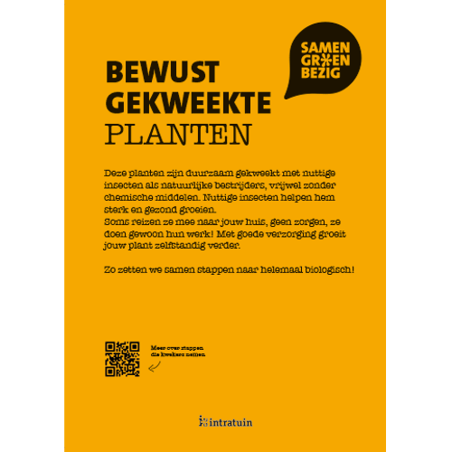 Poster: 210 x 297 mm. SGB bewust gekweekte planten A4 (set van 4 stuks)