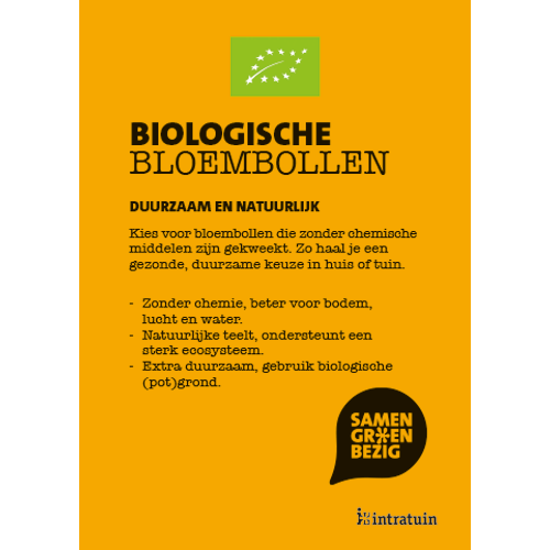 Poster: 204 x 290 mm. SGB BIO bloembollen (4 stuks)