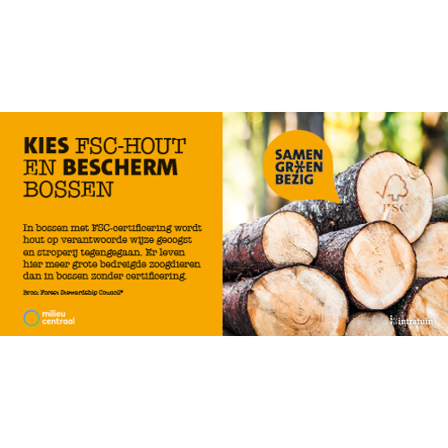 Paneel Koofsigning: 1988 x 988 mm. SGB FSC