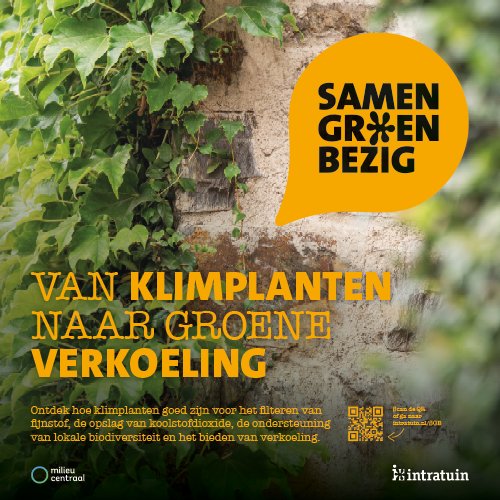 Spandoek Billboard: 3400 x 3400 mm. SGB Klimplanten