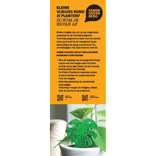 Paneel Pinbanier: 500 x 1400 mm. SGB Kleine vliegjes