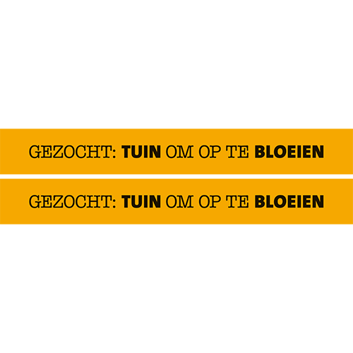 Plantentafelstrook: 1600 x 206 mm. SGB CC Strook 1 (set van 2 stuks)
