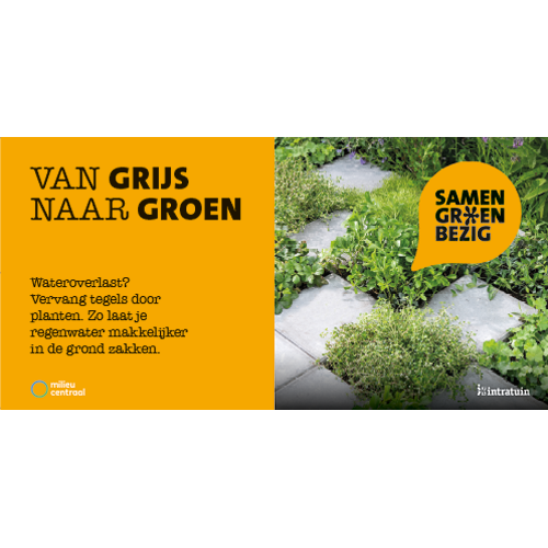 Paneel Koofsigning: 1988 x 988 mm. SGB Wateroverlast of wateropvang