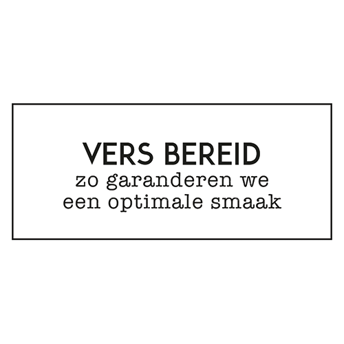 Paneel: 150 x 70 mm. <br>Vers bereid