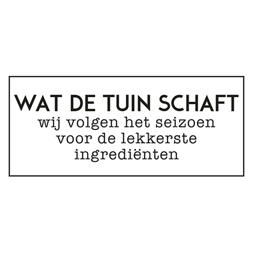 Paneel: 150 x 70 mm. <br>Wat de tuin schaft