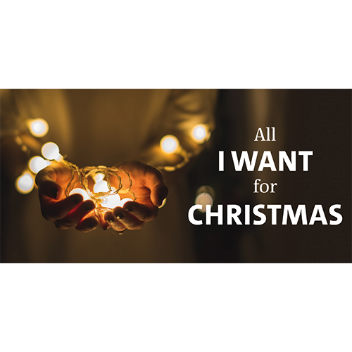 Koofsigning: 1988 x 988 mm All I want beeld met tekst