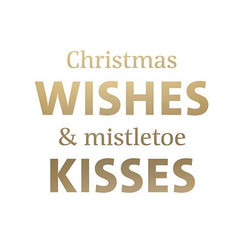 Koofsigning: 988 x 988 mm. Christmas wishes wit