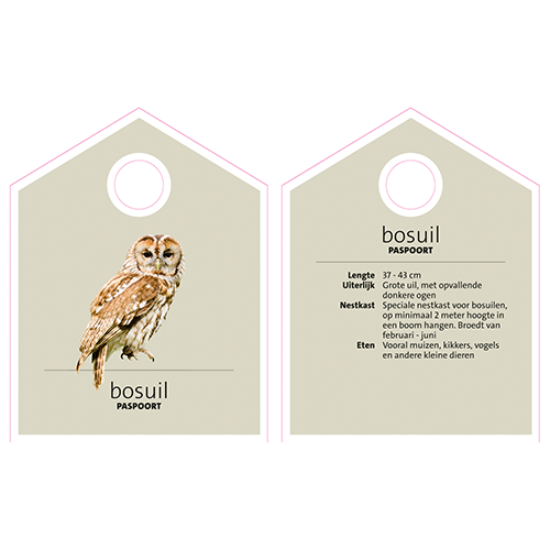 Paneel: 150 x 195 mm. <br>Bosuil