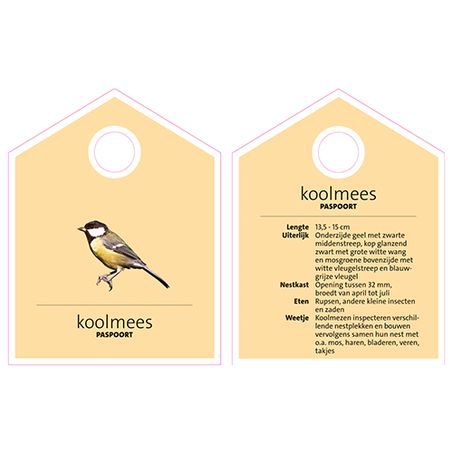 Paneel: 150 x 195 mm. <br>Koolmees