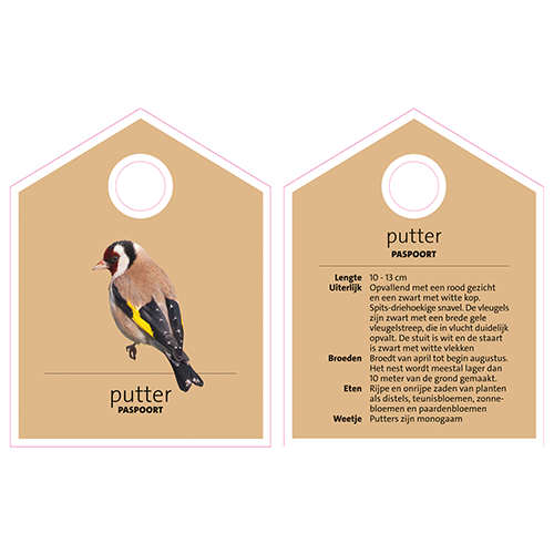 Paneel: 150 x 195 mm. <br>Putter