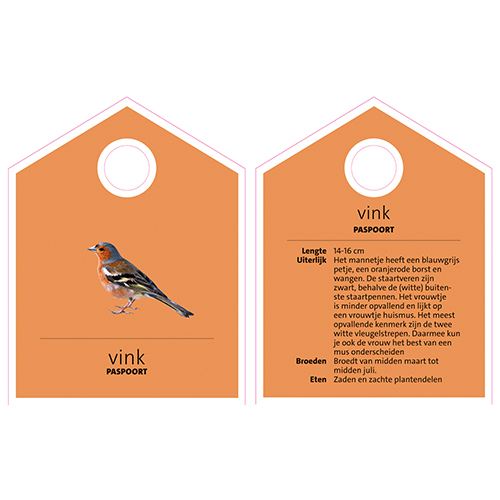 Paneel: 150 x 195 mm. <br>Vink