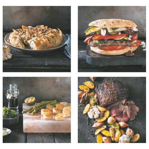 Paneel: 395 x 395 mm. <br>Borden foto's BBQ