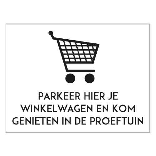 Paneel: 325 x 250 mm. <br>Plantenbakbord winkelwagen