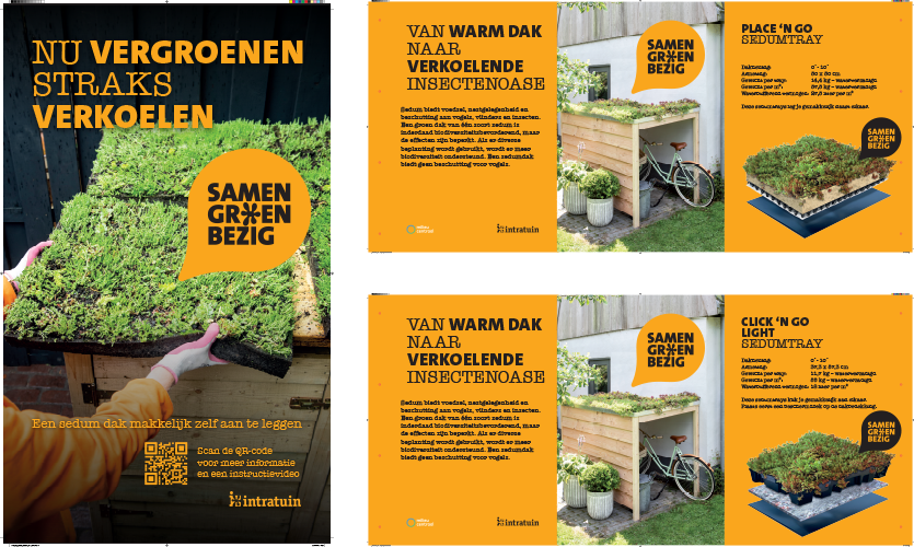 Panelen t.b.v. Display Sedum