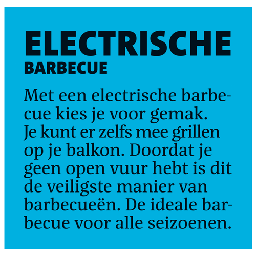 Paneel: 438 x 428 mm. <br>BBQ palletbord <br>electrische