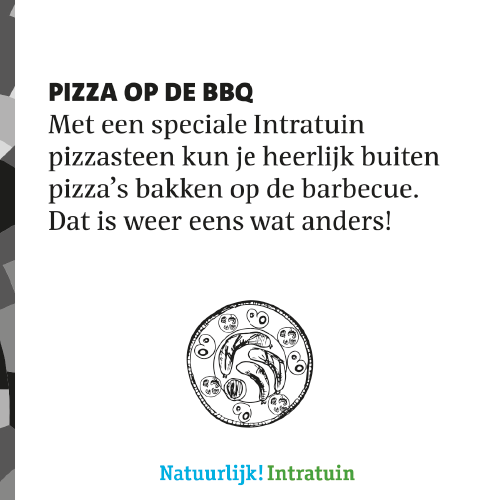 Magneetfolie: 400 x 400 mm. <br>Pizza op de BBQ