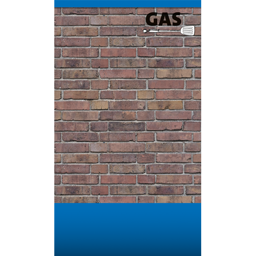 Paneel: 798 x 1398 mm. <br>BBQ muurplaten <br>Napoleon gas