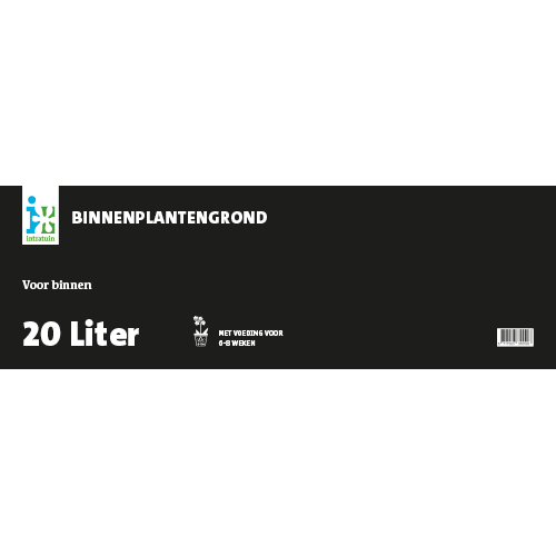 Paneel Product informatiebord: 800 x 250 mm. Binnenplantengrond 20 L