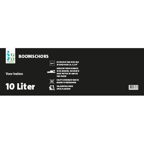 Paneel: 800 x 250 mm. <br>Koof productinfo <br>Boomschors 10L